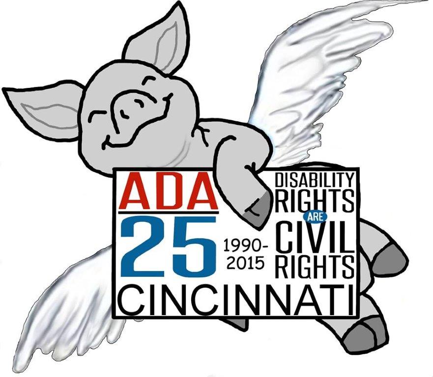 Cincinnati ADA celebration logo