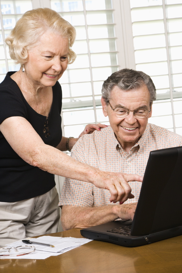 couple at computer