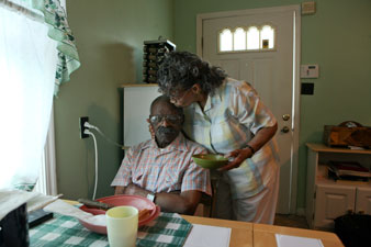 Clavilia and Forrest, Butler County Elderly Services Program clients