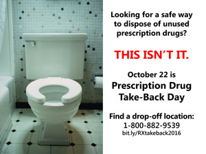 RX Take Back Day Oct 22